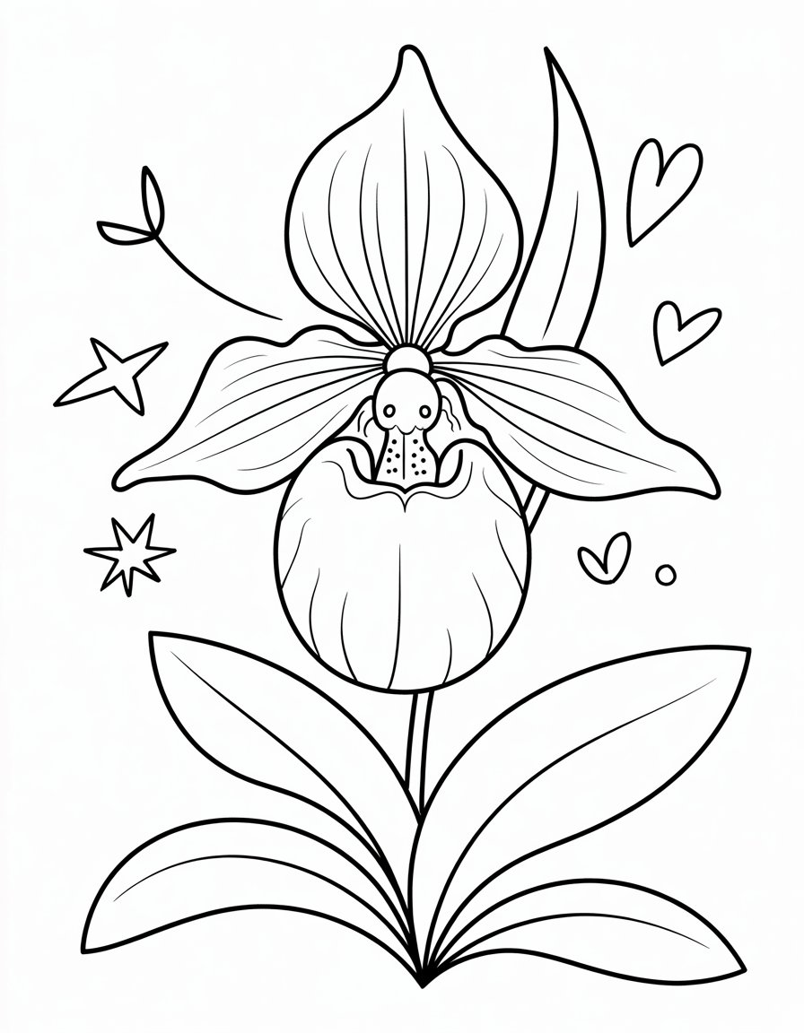 Lady's Slipper Orchid